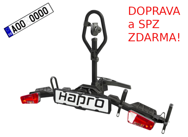 Nosič 1 jízdního kola na tažné zařízení Hapro Atlas Premium XFold