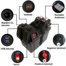 Box na akumulátor 12V/24V