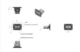 Anderson zásuvka 50A do panelu