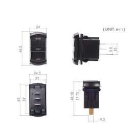Digitální voltmetr 10-60V, duální
