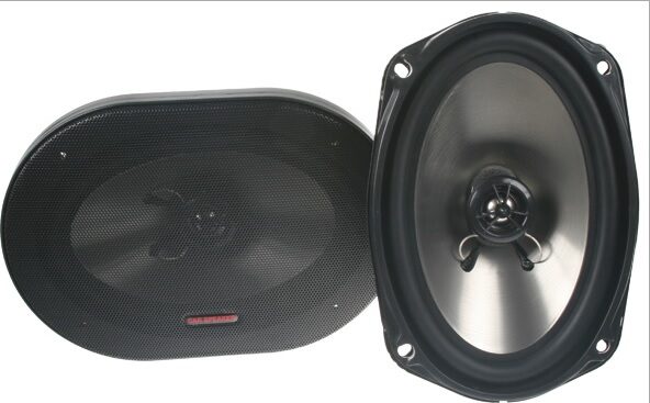 Repro 6x9" 2-pásmové, 350W P.P. s mřížkou (pár)