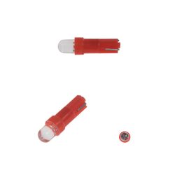 LED T5 červená, 12V, 1LED