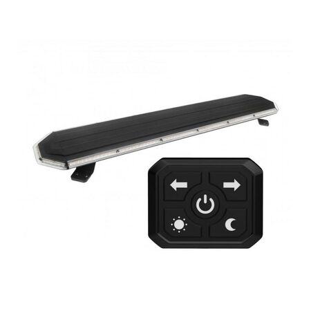 Profi LED světelná oranžová rampa homologovaná 614mm, R10 R65