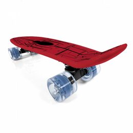 Skateboard plastový Spiderman červený