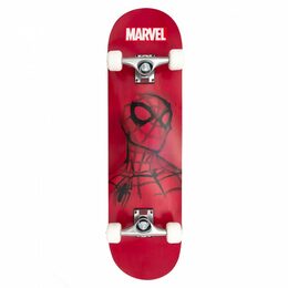 Skateboard dřevěný Spiderman červený