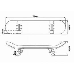Skateboard dřevěný Spiderman červený