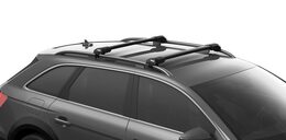 Střešní nosič THULE WingBar EDGE CADILLAC SRX r.v. 2005-2009 s podélníky (Černé tyče)
