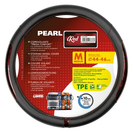 Potah volantu TRUCK Pearl Red Skeentex - M  44 - 46 cm