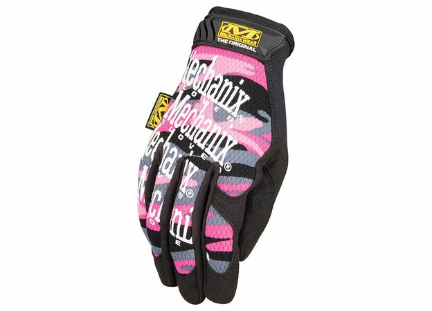 Rukavice Mechanix Original dámské růžový maskáč, vel. L