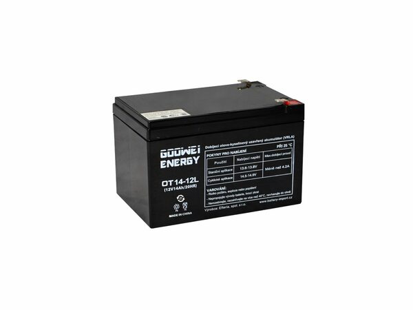 Trakční (AGM) baterie GOOWEI ENERGY OTL14-12, 14Ah, 12V
