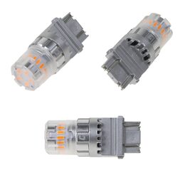 LED T20 (3157) oranžová, 12V, 23LED SMD