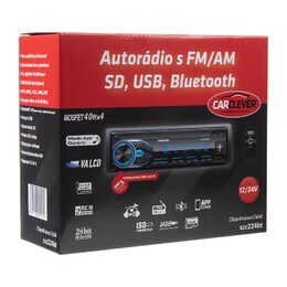 1DIN 12/24V autorádio Bluetooth/USB/SD/AUX/APP, odnímatelný panel