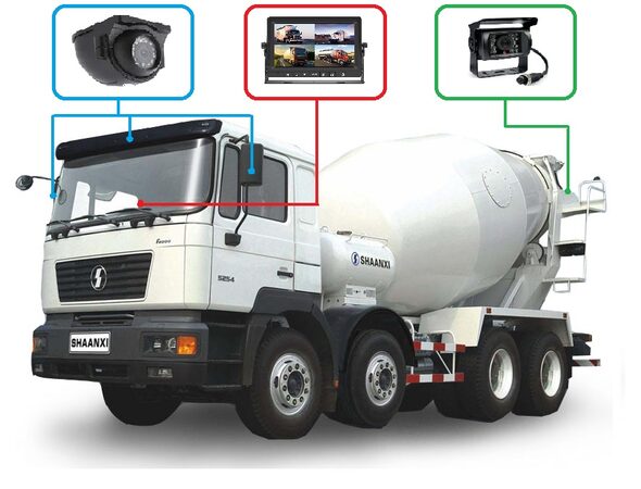 Profi kamerový systém 10" s kvadrátorem 12/24V + 4 ks kamer