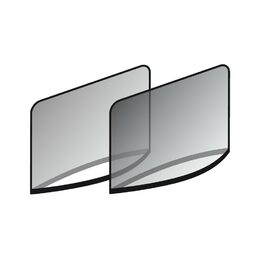 Elastické sluneční clony na boční dveře M 48 x 75-105 cm - 2 ks LAMPA