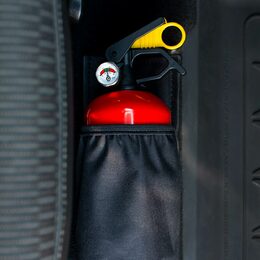 Držák hasícího přístroje 1 kg do auta na suchý zip