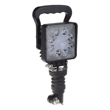 LED světlo hranaté, 8x3W, 110x110x35mm, na hrot, ECE R10