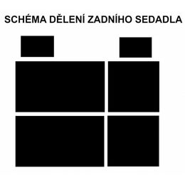 Autopotahy LUX Škoda Fabia I s dělenou zadní sedačkou - LINZ