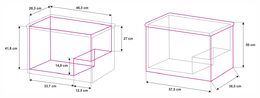 Chladící box kompresor 50l 230/24/12V -20°C GREY