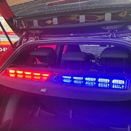 2x PREDATOR LED vnitřní, 60x LED 3W, 12V, modro-červený