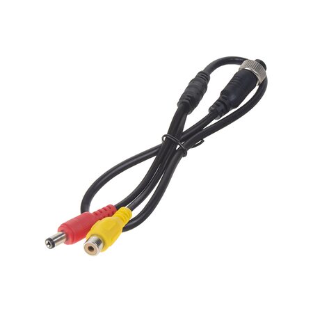 Kabel video 4pin samice / RCA samice + DC