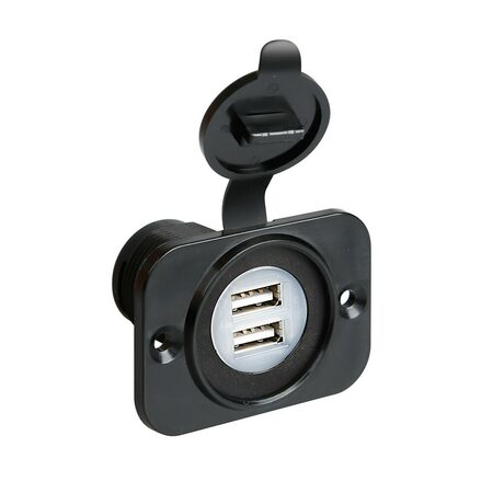 Dvojitá USB zásuvka do panelu EXT-8 12/24V LAMPA