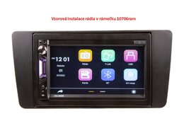 2DIN autorádio s 6,9" LCD, CarPlay, Android Auto, Bluetooth, USB, microSD, multicolor