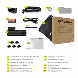 Kamera do auta TrueCam H7 GPS 2.5K (s hlášením radarů)