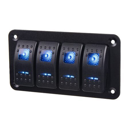 Panel s 4x spínači Rocker 12/24V