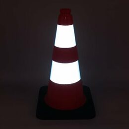 Dopravní kužel reflexní 75 cm – Black Base II. třída R2B