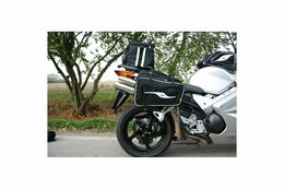 Moto brašny sedlové 2x16-24l 30x31x29 cm, LAMPA
