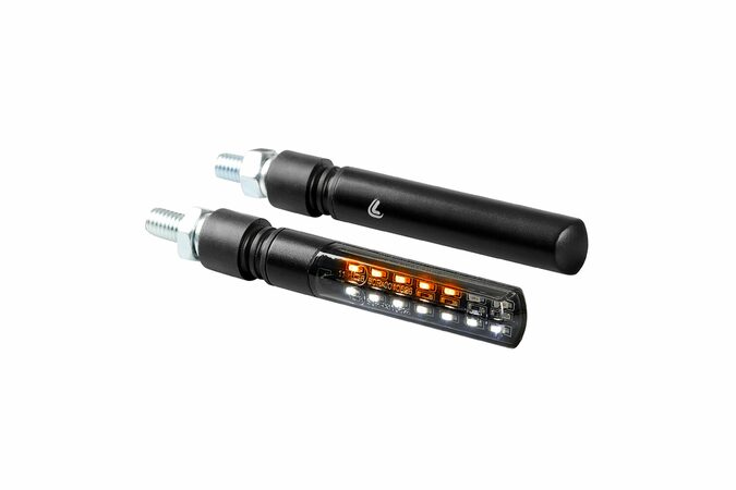 Ukazatel směru na moto LINE SQ LED přední + poziční světlo, LAMPA