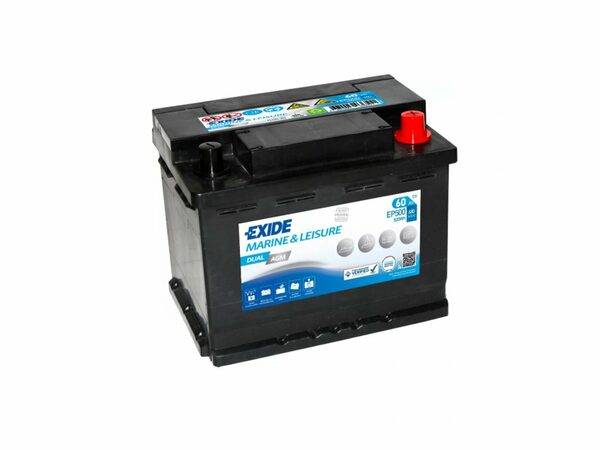 Trakční baterie 12V 60Ah EXIDE DUAL AGM
