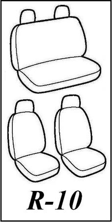 Autopotahy Fiat Panda III, 4 místa, od r. 2011, nedělená, antracit