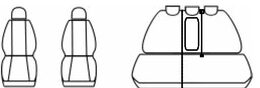 Autopotahy Seat Altea, od r. 2004-2015, šedo černá