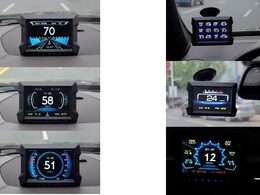 Palubní DISPLEJ 3,5" LCD, GPS měřič rychlosti s vestavěným víceosým gyroskopem a přísavkou