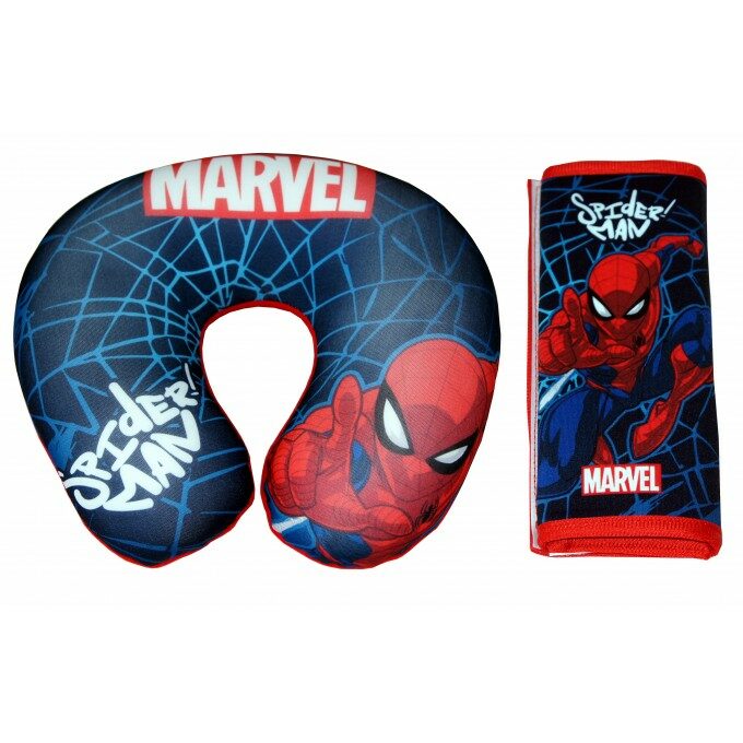 Cestovní polštářek + potah na pás Spiderman