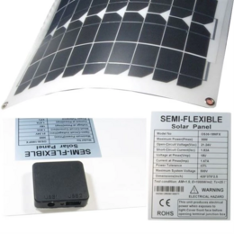 Solární nabíječka s USB +12V/30W pro udržovací dobíjení baterií