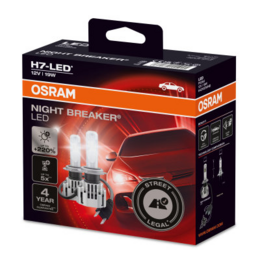 LED autožárovky OSRAM NIGHT BREAKER H7 12V 19W HOMOLOGOVANÉ +220% - 2 ks