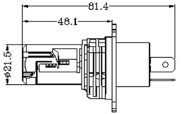 LED autožárovky H4 bílé,12V-24V, čipy ZES, 3500 lm - 2 ks