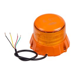 Robustní oranžový LED maják, oranž.hliník, 48W, ECE R65