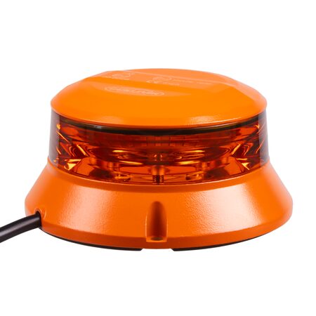 Robustní oranžový LED maják, oranž.hliník, 36W, ECE R65