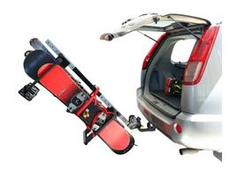 Nosič lyží na tažné zařízení BUZZ SKI RACK - lehké oděrky