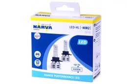 LED autožárovky HIR2 bílé,12V-24V RANGE PERFORMANCE NARVA - 2ks