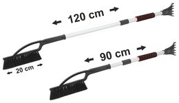 Škrabka s košťátkem SNOW MAX teleskop 90-120cm