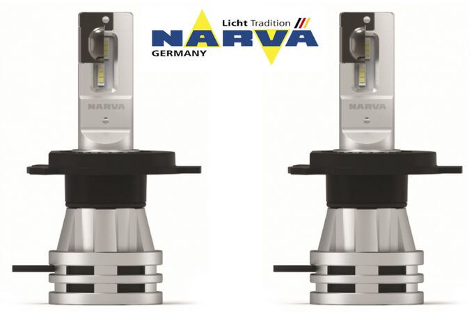 LED autožárovky H4 bílé,12V-24V, NARVA, 2600 lm - 2 ks