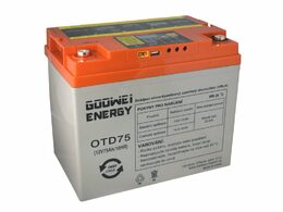 Set baterie GOOWEI ENERGY OTD75 (75Ah, 12V) a solární panel Victron Energy 115Wp/12V