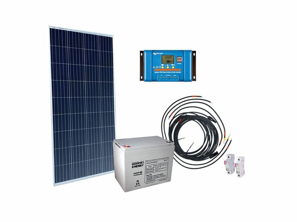 Solární sestava Victron Energy 175Wp, baterie Goowei Energy 80Ah