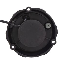 Robustní oranžový LED maják, černý hliník, 48W, ECE R65