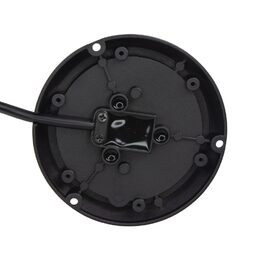 Robustní modro-červený LED maják, černý hliník, 36W, ECE R10