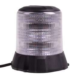 Robustní modro-červený LED maják, černý hliník, 96W, ECE R10